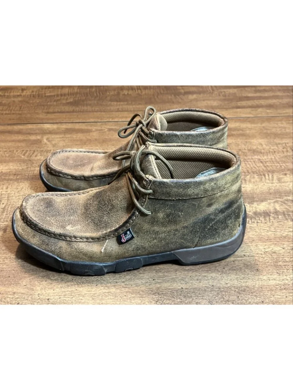 Justin Cappie Boots 232 Men's Size 9 Work Shoes Oil Slip Resistant Leather
